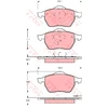 Image de Kit De Plaquettes De Frein, Frein À Disque Cotec Gdb1376 Trw Trw Gdb1376 Audi;Volkswagen
