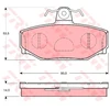 Image de Kit De Plaquettes De Frein, Frein À Disque Gdb1377 Trw Trw Gdb1377 Volvo