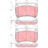 Image de Kit De Plaquettes De Frein, Frein À Disque Gdb3206 Trw Trw Gdb3206 Kia;Mazda