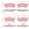 Image de Kit De Plaquettes De Frein, Frein À Disque Gdb1379 Trw Trw Gdb1379 Mercedes-Benz