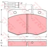 Image de Kit De Plaquettes De Frein, Frein À Disque Gdb1356 Trw Trw Gdb1356 Iveco