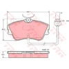 Image de Kit De Plaquettes De Frein, Frein À Disque Cotec Gdb1367 Trw Trw Gdb1367 Volkswagen