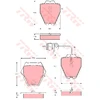 Image de Kit De Plaquettes De Frein, Frein À Disque Cotec Gdb1371 Trw Trw Gdb1371 Audi