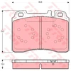 Image de Kit De Plaquettes De Frein, Frein À Disque Cotec Gdb1318 Trw Trw Gdb1318 Mercedes-Benz