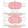 Image de Kit De Plaquettes De Frein, Frein À Disque Gdb1382 Trw Trw Gdb1382 Fiat