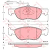 Image de Kit De Plaquettes De Frein, Frein À Disque Gdb1387 Trw Trw Gdb1387 Alfa Romeo
