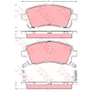 Image de Kit De Plaquettes De Frein, Frein À Disque Cotec Gdb3217 Trw Trw Gdb3217 Subaru