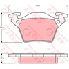 Image de Kit De Plaquettes De Frein, Frein À Disque Cotec Gdb1408 Trw Trw Gdb1408 Mercedes-Benz