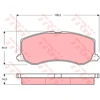 Image de Kit De Plaquettes De Frein, Frein À Disque Gdb3237 Trw Trw Gdb3237 Suzuki