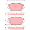 Image de Kit De Plaquettes De Frein, Frein À Disque Cotec Gdb3227 Trw Trw Gdb3227 Nissan