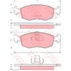 Image de Kit De Plaquettes De Frein, Frein À Disque Cotec Gdb1443 Trw Trw Gdb1443 Fiat