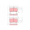 Image de Kit De Plaquettes De Frein, Frein À Disque Gdb3252 Trw Trw Gdb3252 Mazda