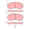 Image de Kit De Plaquettes De Frein, Frein À Disque Gdb3254 Trw Trw Gdb3254 Mazda;Mitsubishi