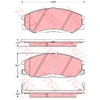 Image de Kit De Plaquettes De Frein, Frein À Disque Gdb3257 Trw Trw Gdb3257 Hyundai;Ssangyong