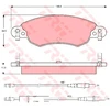 Image de Kit De Plaquettes De Frein, Frein À Disque Gdb1447 Trw Trw Gdb1447 Citroen