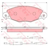 Image de Kit De Plaquettes De Frein, Frein À Disque Cotec Gdb1449 Trw Trw Gdb1449 Citroen