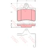 Image de Kit De Plaquettes De Frein, Frein À Disque Cotec Gdb1450 Trw Trw Gdb1450 Citroen