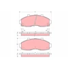 Image de Kit De Plaquettes De Frein, Frein À Disque Gdb3263 Trw Trw Gdb3263 Kia