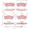 Image de Kit De Plaquettes De Frein, Frein À Disque Cotec Gdb1456 Trw Trw Gdb1456 Mercedes-Benz