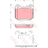 Image de Kit De Plaquettes De Frein, Frein À Disque Cotec Gdb1457 Trw Trw Gdb1457 Mercedes-Benz