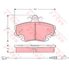 Image de Kit De Plaquettes De Frein, Frein À Disque Cotec Gdb1465 Trw Trw Gdb1465 Dacia;Renault