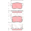 Image de Kit De Plaquettes De Frein, Frein À Disque Cotec Gdb3269 Trw Trw Gdb3269 Honda