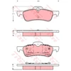 Image de Kit De Plaquettes De Frein, Frein À Disque Gdb1477 Trw Trw Gdb1477 Mini