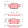 Image de Kit De Plaquettes De Frein, Frein À Disque Gdb1486 Trw Trw Gdb1486 Alfa Romeo