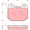 Image de Kit De Plaquettes De Frein, Frein À Disque Gdb1493 Trw Trw Gdb1493 Lotus;Opel