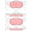 Image de Kit De Plaquettes De Frein, Frein À Disque Gdb1497 Trw Trw Gdb1497 Ford;Ford Usa;Mazda