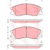 Image de Kit De Plaquettes De Frein, Frein À Disque Gdb3299 Trw Trw Gdb3299 Hyundai