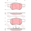 Image de Kit De Plaquettes De Frein, Frein À Disque Cotec Gdb4128 Trw Trw Gdb4128 Chrysler;Dodge