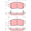 Image de Kit De Plaquettes De Frein, Frein À Disque Gdb3300 Trw Trw Gdb3300 Toyota