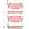 Image de Kit De Plaquettes De Frein, Frein À Disque Gdb3303 Trw Trw Gdb3303 Mazda