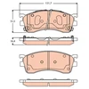 Image de Kit De Plaquettes De Frein, Frein À Disque Gdb3304 Trw Trw Gdb3304 Mazda