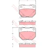 Image de Kit De Plaquettes De Frein, Frein À Disque Gdb3308 Trw Trw Gdb3308 Subaru