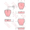 Image de Kit De Plaquettes De Frein, Frein À Disque Gdb1505 Trw Trw Gdb1505 Audi;Volkswagen