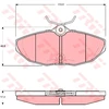 Image de Kit De Plaquettes De Frein, Frein À Disque Gdb1511 Trw Trw Gdb1511 Daimler;Jaguar