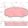 Image de Kit De Plaquettes De Frein, Frein À Disque Cotec Gdb1521 Trw Trw Gdb1521 Citroen;Fiat;Peugeot