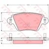Image de Kit De Plaquettes De Frein, Frein À Disque Cotec Gdb1525 Trw Trw Gdb1525 Ford;Jaguar;Renault