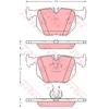 Image de Kit De Plaquettes De Frein, Frein À Disque Cotec Gdb1527 Trw Trw Gdb1527 Land Rover
