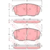 Image de Kit De Plaquettes De Frein, Frein À Disque Cotec Gdb3309 Trw Trw Gdb3309 Mazda