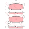 Image de Kit De Plaquettes De Frein, Frein À Disque Gdb3318 Trw Trw Gdb3318 Mazda