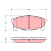 Image de Kit De Plaquettes De Frein, Frein À Disque Gdb3320 Trw Trw Gdb3320 Daihatsu