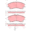 Image de Kit De Plaquettes De Frein, Frein À Disque Gdb3321 Trw Trw Gdb3321 Mazda