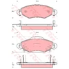 Image de Kit De Plaquettes De Frein, Frein À Disque Cotec Gdb3324 Trw Trw Gdb3324 Toyota