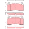 Image de Kit De Plaquettes De Frein, Frein À Disque Gdb1536 Trw Trw Gdb1536 Daimler;Jaguar