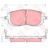 Image de Kit De Plaquettes De Frein, Frein À Disque Cotec Gdb3328 Trw Trw Gdb3328 Subaru