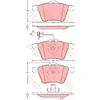 Image de Kit De Plaquettes De Frein, Frein À Disque Cotec Gdb1538 Trw Trw Gdb1538 Ford;Seat;Volkswagen