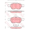 Image de Kit De Plaquettes De Frein, Frein À Disque Cotec Gdb1540 Trw Trw Gdb1540 Renault